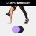 RECOVR Pilates Gliding Discs | Smooth-Slide Core & Full-Body Cardio Training Discs (2-Pack)