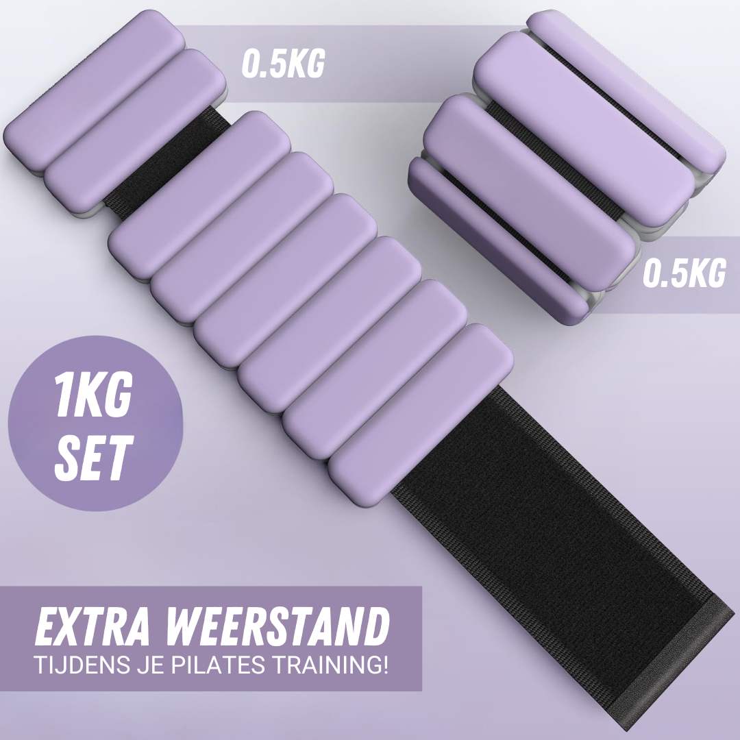 RECOVR Wrist & Ankle Weights | Adjustable Weighted Cuffs for Pilates, Cardio & Toning (Pair)