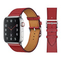 RECOVR Leather Strap for Apple Watch red | Elegant Design & All-Day Comfort