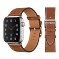 RECOVR Leather Apple Watch Band brown | Elegant Style & All-Day Comfort