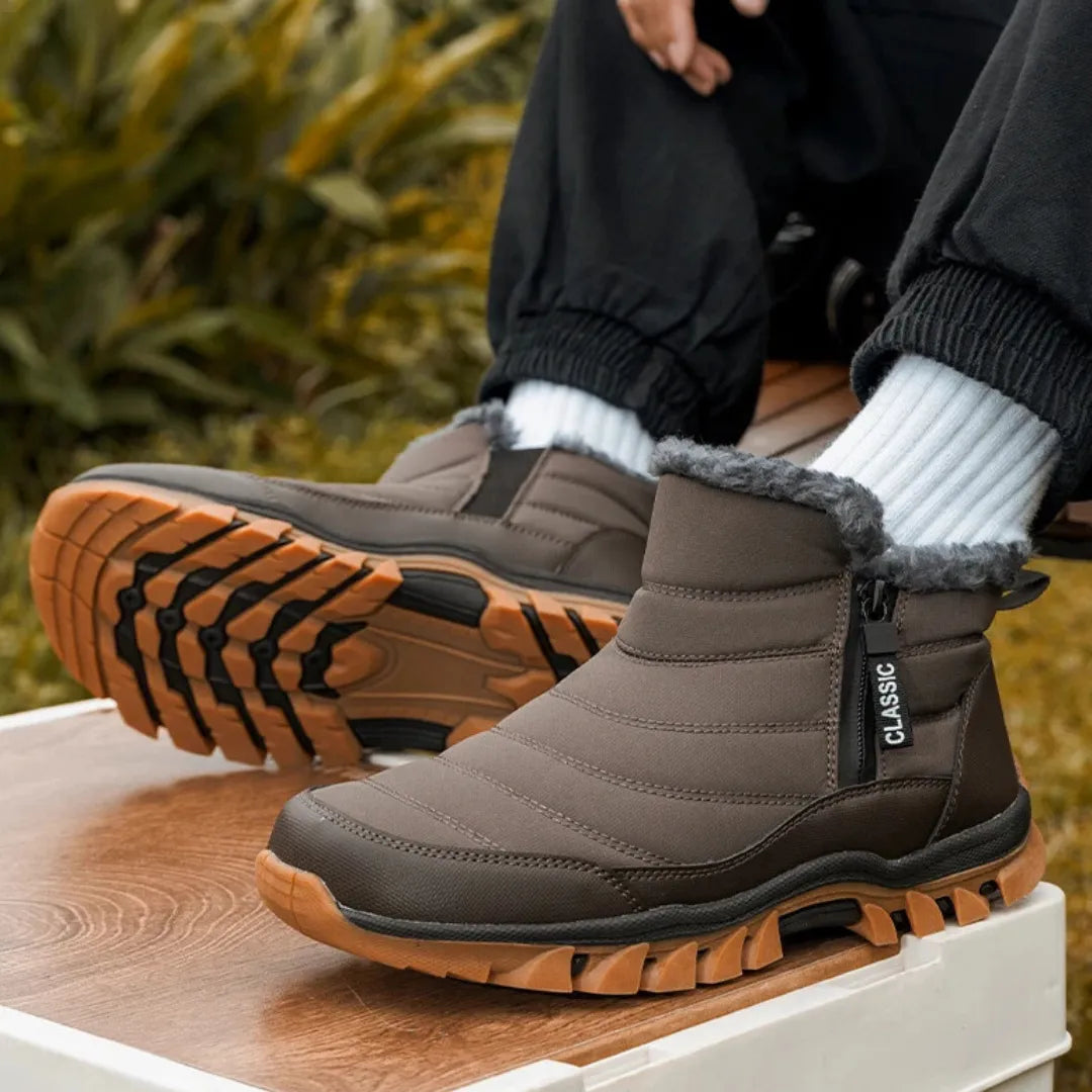 RECOVR Zavorn Winter Boots for Men – Warm Fleece Lined Snow Boots