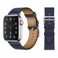 RECOVR Leather Apple Watch Strap Blue | Comfort & Style for Daily Wear