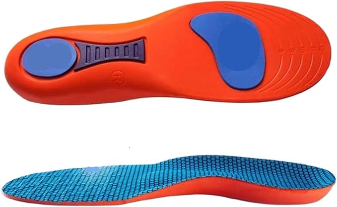 RECOVR Orthopedic Gel Insoles 4-Pack — Dual-Layer Shock Absorption for Running, Plantar Fasciitis, Heel & Arch Pain Relief
