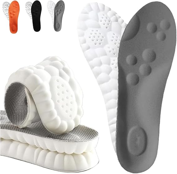 RECOVR Orthopedic Memory Foam Insoles — Extra Thick Cushioning for Plantar Fasciitis, Flat Feet, Heel Pain & All-Day Comfort
