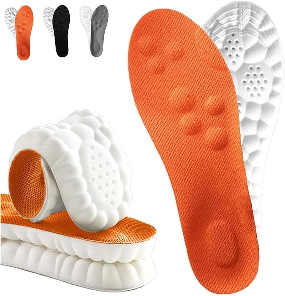 RECOVR Orthopedic Memory Foam Insoles — Extra Thick Cushioning for Plantar Fasciitis, Flat Feet, Heel Pain & All-Day Comfort