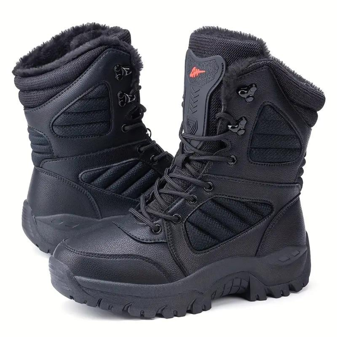 RECOVR Borex Men's Snow Boots – Lined Winter Boots for Outdoor Use