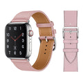 RECOVR Leather Strap Apple Watch Band Pink | Comfort & Style for Daily Wear