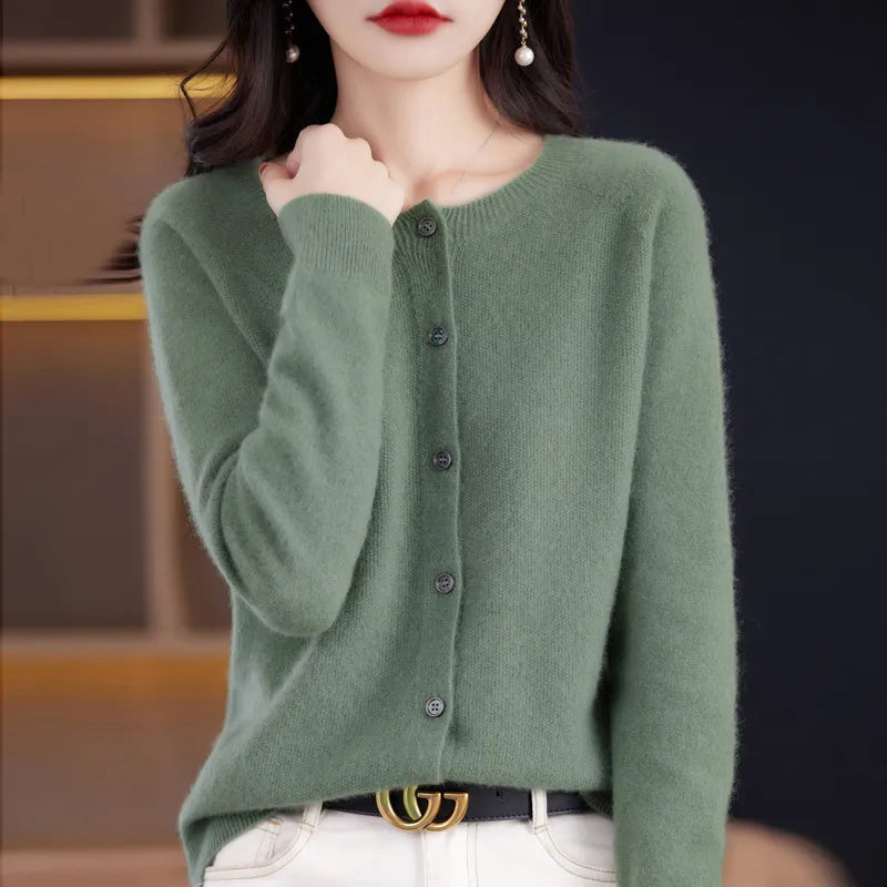 Women's Soft Knit Button-Up Cardigan
