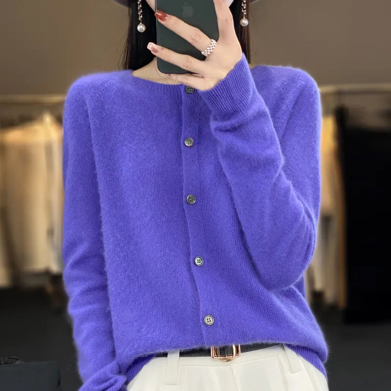 Women's Soft Knit Button-Up Cardigan