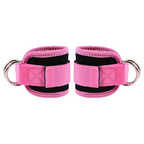 RECOVR Ankle Straps for Cable Machine | Adjustable Nylon Leg & Glute Workout Straps (2-Pack)