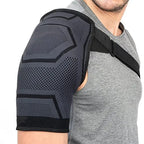 RECOVR Shoulder Compression Brace | Adjustable Support Wrap for Shoulder Stability & Active Use