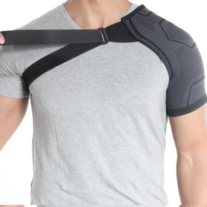 RECOVR Shoulder Compression Brace | Adjustable Support Wrap for Shoulder Stability & Active Use