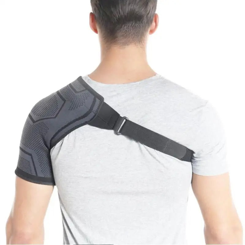 RECOVR Shoulder Compression Brace | Adjustable Support Wrap for Shoulder Stability & Active Use