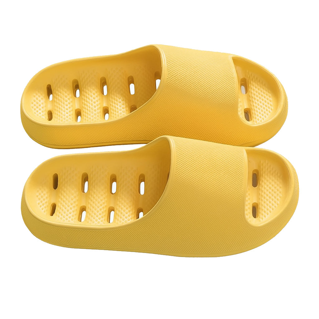 RECOVR Quick-Dry Bath Slippers | Non-Slip Drainage Hole Shower Slides for Home & Gym
