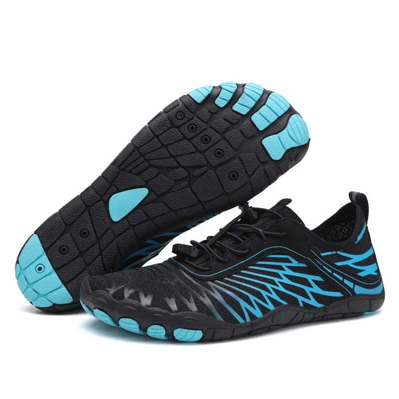 RECOVR Barefoot Stripe Shoes | Thin Flexible Sole Minimalist Shoes with Natural Foot Fit