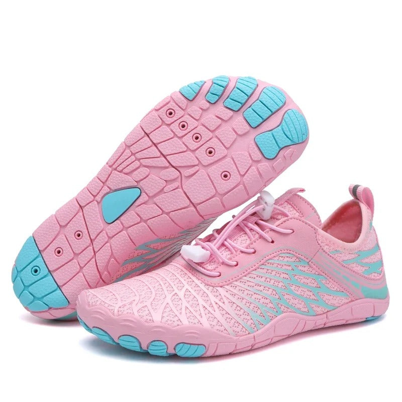 RECOVR Barefoot Stripe Shoes | Thin Flexible Sole Minimalist Shoes with Natural Foot Fit