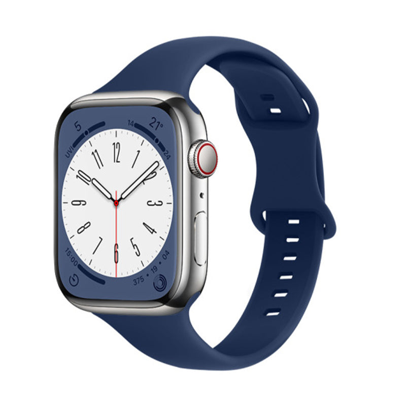 RECOVR Apple Watch Slim Strap Band | Lightweight Silicone Sport Band — Blue