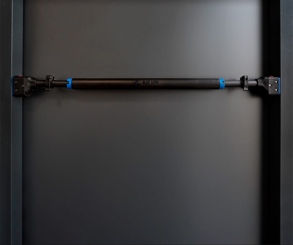 Adjustable Doorway Pull Up Bar – No Drill Home Gym Bar for Upper Body & Core Strength Training