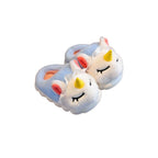 RECOVR Kids Unicorn Slippers | Soft Non-Slip Novelty House Shoes for Children