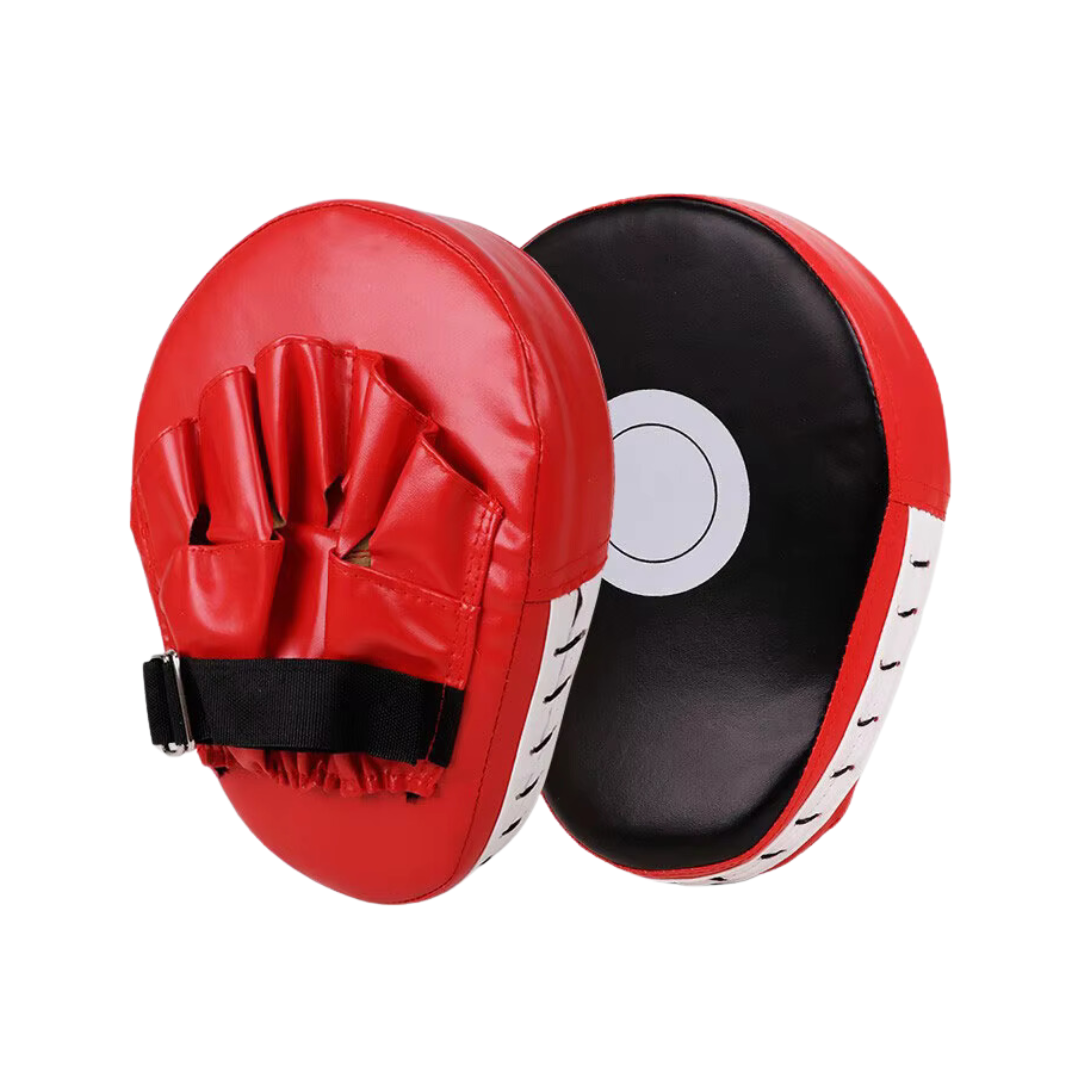RECOVR Boxing Focus Pads | Curved Training Punch Mitts for Speed & Technique (2-Pack)