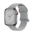 RECOVR Braided Silicon Apple Watch Band - Gray | Breathable & Flexible Support for Active Use