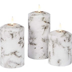 RECOVR Flameless LED Candle Set | Realistic Flickering Remote-Control Candles for Home Décor (3-Pack)