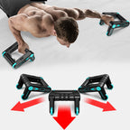 RECOVR Rotating Push-Up Bars with Wheels – Advanced Push Up Handles for Chest, Core & Shoulder Training at Home