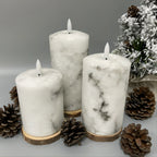 RECOVR Flameless LED Candle Set | Realistic Flickering Remote-Control Candles for Home Décor (3-Pack)