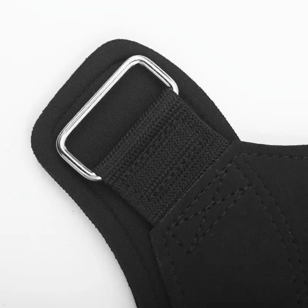 RECOVR Lifting Grips | Leather Pull-Up & Deadlift Grip Pads with Wrist Wrap (Pair)