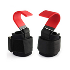 RECOVR Lifting Hooks | Heavy-Duty Gym Hook Straps with Adjustable Wrist Support (Pair)
