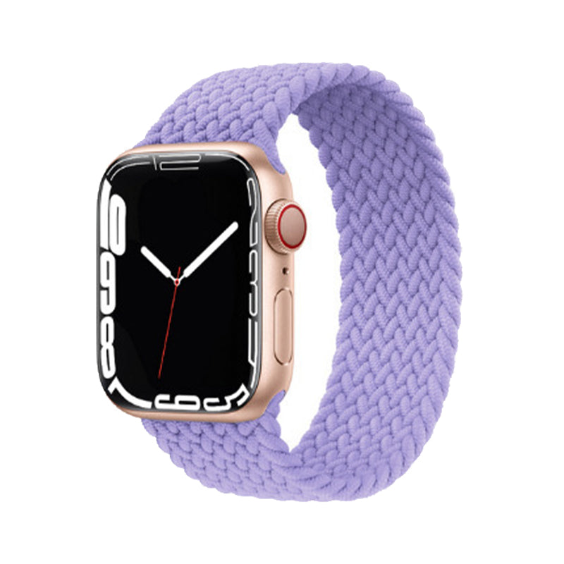 RECOVR Braided Stretch Apple Watch Band Purple | Flexibility & All-Day Comfort