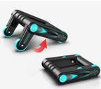 RECOVR Rotating Push-Up Bars with Wheels – Advanced Push Up Handles for Chest, Core & Shoulder Training at Home