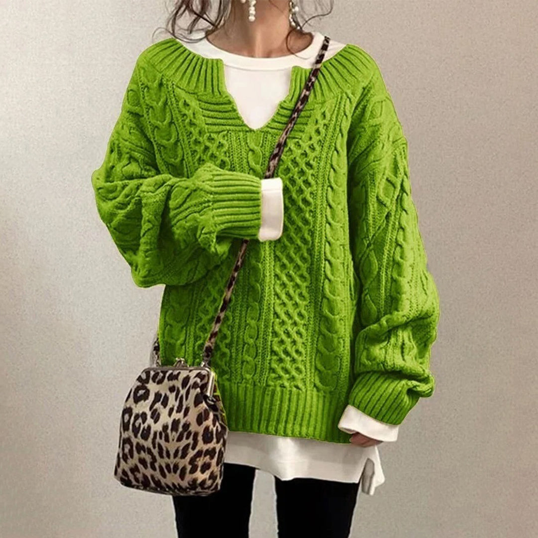 Women's Oversized Cable Knit Sweater