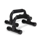 RECOVR Push-Up Bars | Ergonomic Non-Slip Elevated Push-Up Handles for Deep Range of Motion (2-Pack)
