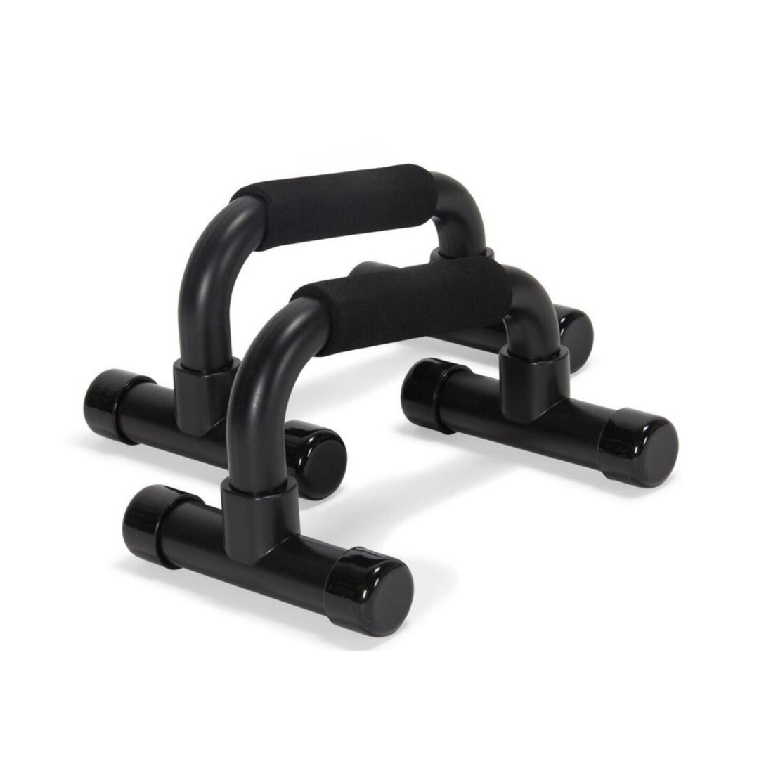 RECOVR Push-Up Bars | Ergonomic Non-Slip Elevated Push-Up Handles for Deep Range of Motion (2-Pack)