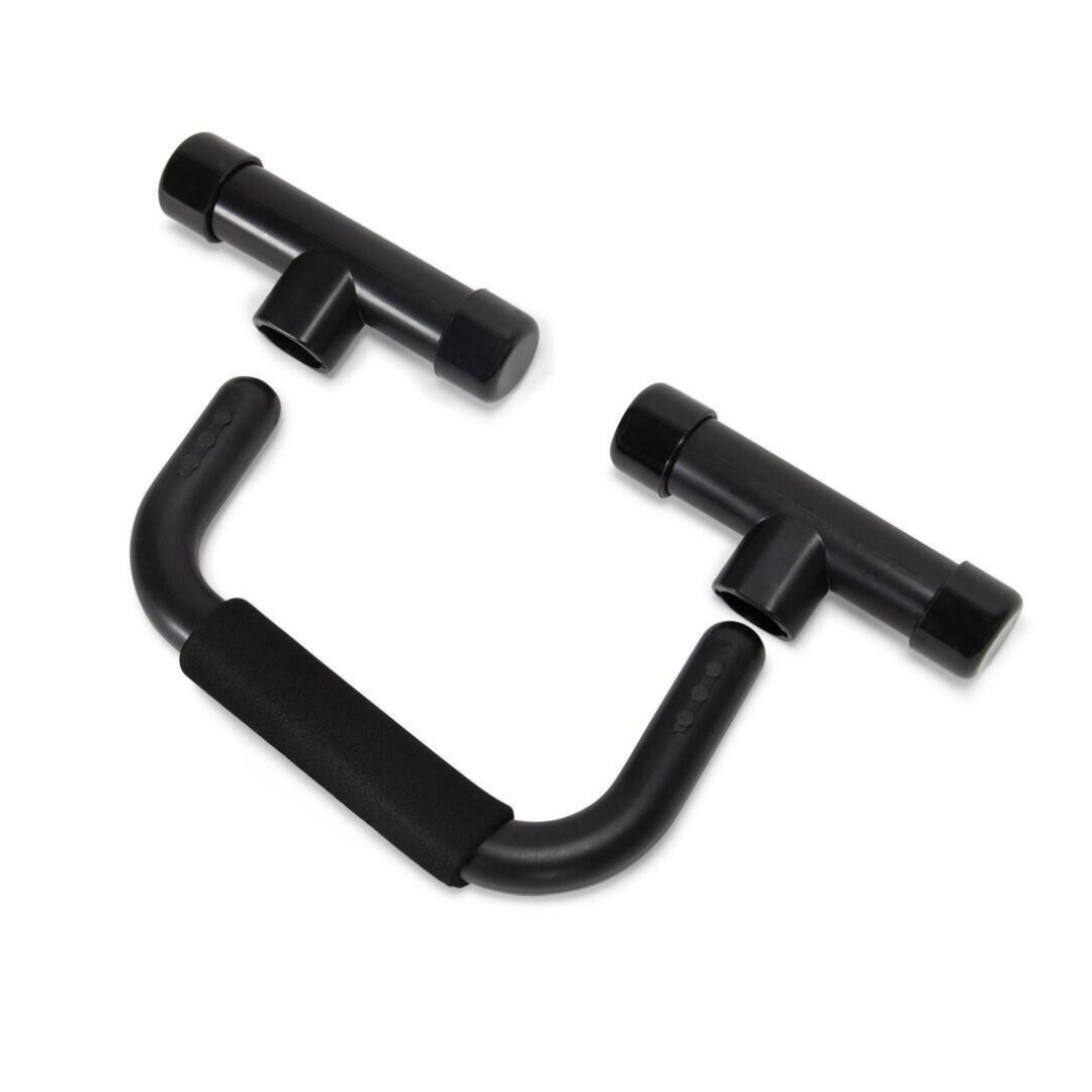 RECOVR Push-Up Bars | Ergonomic Non-Slip Elevated Push-Up Handles for Deep Range of Motion (2-Pack)