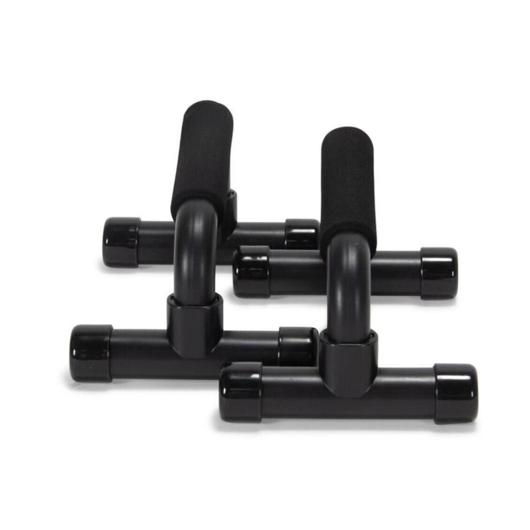 RECOVR Push-Up Bars | Ergonomic Non-Slip Elevated Push-Up Handles for Deep Range of Motion (2-Pack)