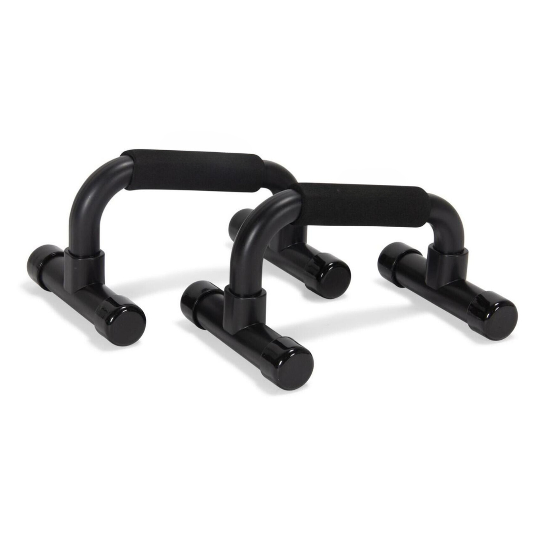 RECOVR Push-Up Bars | Ergonomic Non-Slip Elevated Push-Up Handles for Deep Range of Motion (2-Pack)