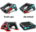 RECOVR Rotating Push-Up Bars with Wheels – Advanced Push Up Handles for Chest, Core & Shoulder Training at Home