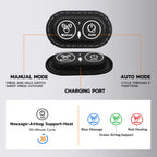 3-in-1 Electric Back Massager Cushion | Heat Therapy, Vibration & Lumbar Traction Support