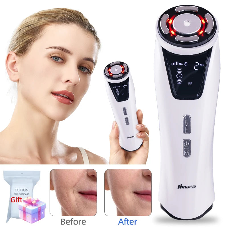 Mini HIFU RF Facial Device | Radiofrequency Ultrasonic Skin Tightening with EMS & Microcurrent