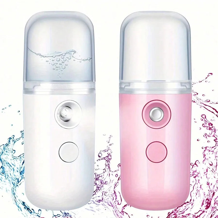 Portable Facial Steamer | Mini USB Nano Mist Sprayer for Skin Hydration & Glow