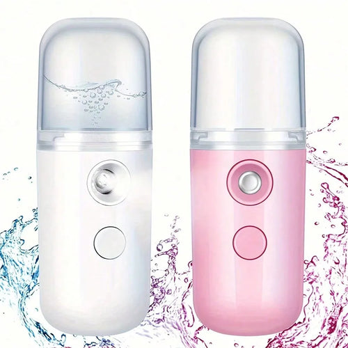 Portable Facial Steamer | Mini USB Nano Mist Sprayer for Skin Hydration & Glow