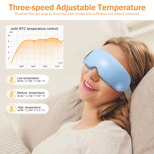 Electric Eye Massager with Heat & Air Pressure | Relaxation & Eye Care Device