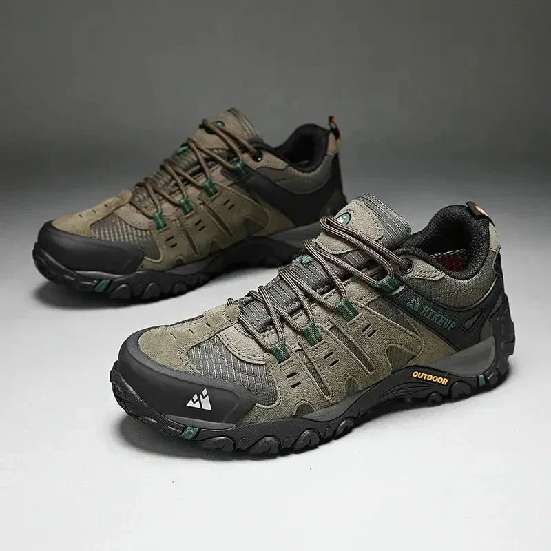 RECOVR Ledorin Men's Leather Hiking Shoes – Outdoor Walking Shoes
