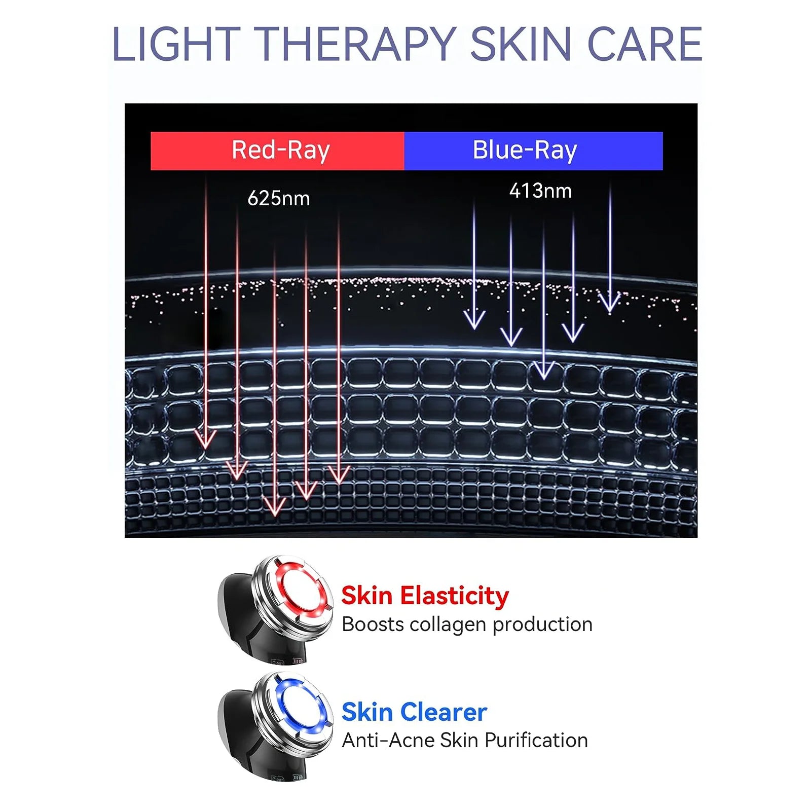 EMS Microcurrent Facial Lifting Device | 5-in-1 Face Massager with Hot Cold Therapy & Deep Cleansing