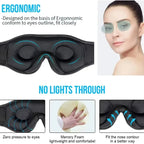 Bluetooth Sleep Headband with Built-in Speakers | Wireless Music Eye Mask