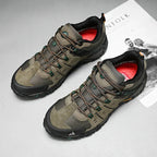 RECOVR Ledorin Men's Leather Hiking Shoes – Outdoor Walking Shoes