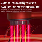 Electric Scalp Massager with Red Light Therapy | Vibrating Hair Growth Brush & Oil Applicator