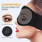 Bluetooth Sleep Headband with Built-in Speakers | Wireless Music Eye Mask